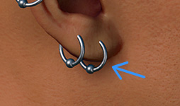 Ring with Ball - Lobe Lower (L)