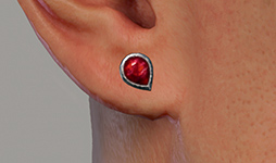 Ruby Gem Stud - Lobe Lower (L)