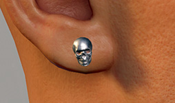 Skull Stud - Lobe Lower (R)
