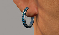 Studded Hoop - Lobe Lower (L)